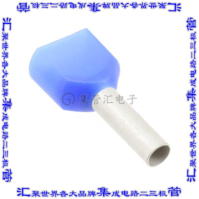 966144-8 接插件连接器CONN FERRULE DIN TWO X 14AWG BLU