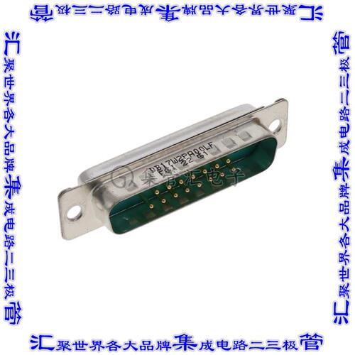 DB17W2PA00LF 连接器17(15+2电源)插头公引脚2排D-Sub组合式自由