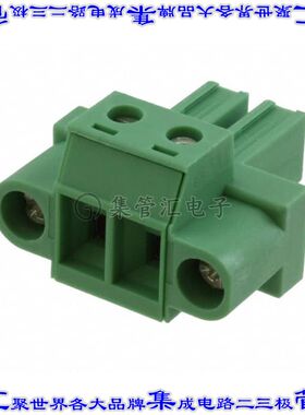 1828249 端子块连接器2POS插头母插口7.62mm绿色自由悬挂