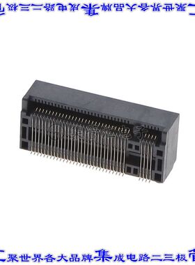 M2-A1-67-R-SMT-8.5-KM-T/R 卡边缘连接器67POS母头2排0.5mm黑色