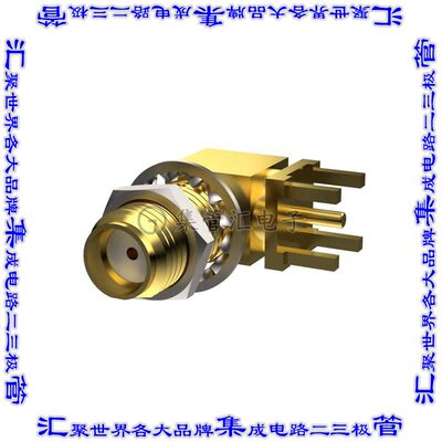 PCB.114SMAFRA.YC 同轴连接器SMA插孔母形插口焊接面板安装通孔直