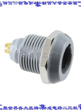 8P1P005200GRF01 圆形连接器5POS插座母插口焊杯镀金面板安装