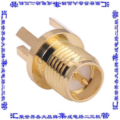 CONREVSMA003.062-G 同轴连接器RP-SMA插座公插针焊接50欧姆板边