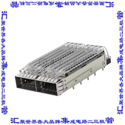 4-2170808-4 插拔式连接器外壳成组(1 x 2)QSFP28通孔直角压配