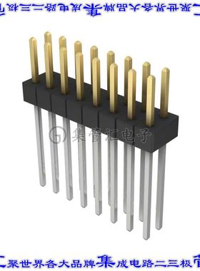 PBC08DAEN 针座连接器16POS分离式2排2.54mm公形插针通孔直针镀金