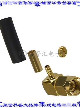 132123 同轴连接器SMA插头公引脚焊接50欧姆自由悬挂直角