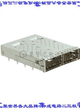 2300281-1 插拔式连接器机架成组(1 x 2)QSFP28通孔直角压配