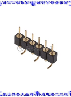 350-10-106-00-107000 针座连接器6POS接头2.54mm公形插针表贴SMD