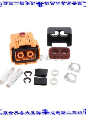 ELPA2Z2501 矩形连接器2POS插头16mm母插口橙色压接自由悬挂