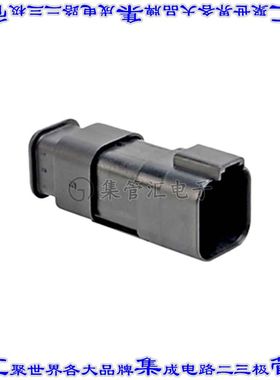 AT04-6P-SR01BLK 矩形连接器外壳6POS插座3排公形引脚黑色自由悬