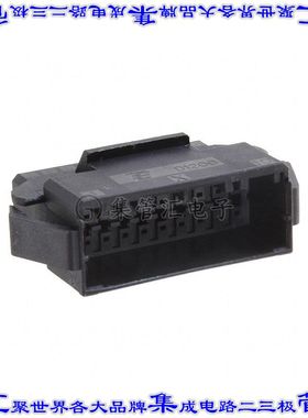 1-1903131-0 矩形连接器外壳20POS插头2排2.5mm公形引脚黑色面板