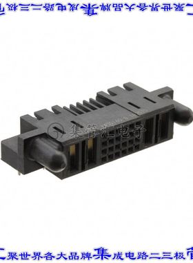 1-6450160-0 背板连接器28POS插座母插口4排2.54mm通孔直角黑色