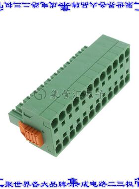 1765515 端子块连接器12POS插头母插口7.62mm绿色自由悬挂