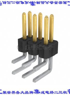 68021-106HLF 针座连接器6POS接头2排2.54mm公形插针通孔直角镀金