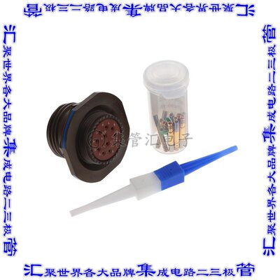 D38999/24WF11SN 圆形连接器11POS插座母插口压接镀金面板安装