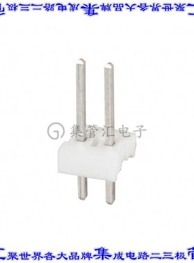 640452-2 针座连接器2POS接头2.54mm公形插针通孔直针锡