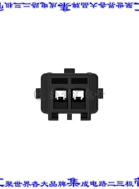 1-144545-0 矩形连接器外壳2POS插座5mm母形插口黑色自由悬挂