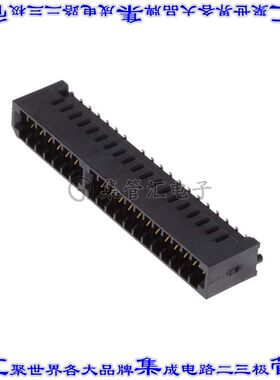 MEC2-20-01-L-DV-K-TR 卡边缘连接器40POS母头2排2mm黑色镀金