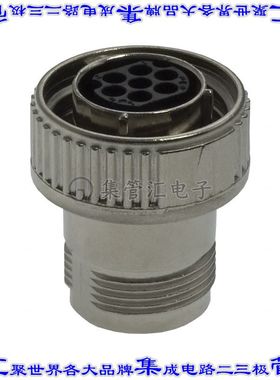 208714-1 圆形连接器7POS插头外壳用于母插口银色自由悬挂耦合螺