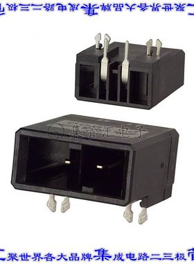 1-179276-3 针座连接器2POS接头5.08mm公形插针通孔直角镀金