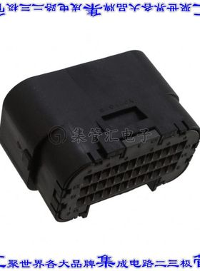 MX23A36SF1 矩形连接器外壳36POS插座3排2.5mm母形插口黑色自由悬