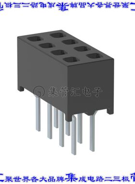 MMS-104-01-L-DV 针座连接器8POS插座2排2mm母形插口通孔直针镀金