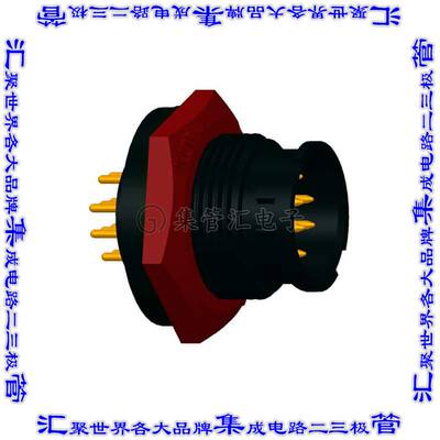 BU-12PMMP-LC7001圆形连接器12POS插座公形引脚焊接镀金面板安装