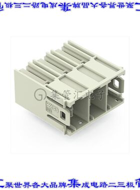 832-3623 端子块连接器3POS接头公引脚带罩10.16mm灰色90DEG通孔