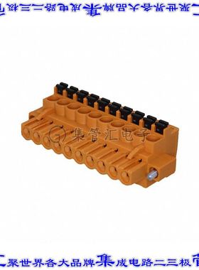 1002170000 端子块连接器10POS插头母插口5.08mm橙色自由悬挂