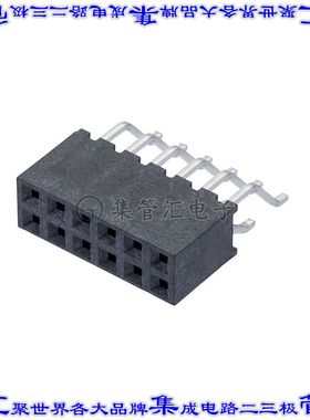 M22-6550642R 针座连接器12POS插座2排2mm叉状表贴SMD镀金