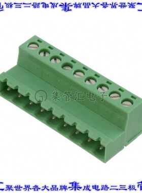 1786242 端子块连接器9POS插头公引脚5.08mm绿色自由悬挂