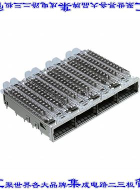 2057183-2 插拔式连接器外壳成组(1 x 4)QSFP+通孔直角压配