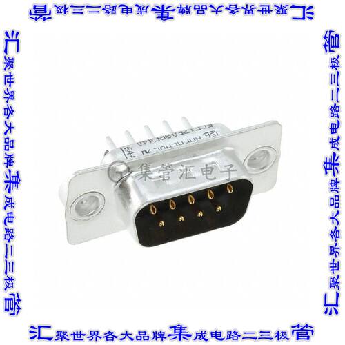 FCE17E09PE440 连接器9POS插头公引脚2排D-Sub通孔