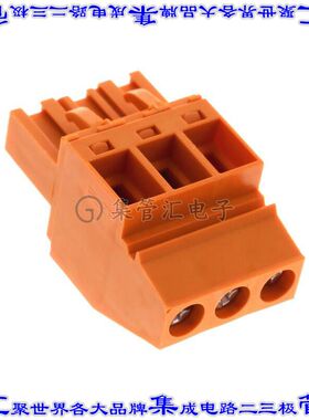 1958290000 端子块连接器3POS插头母插口5mm橙色自由悬挂