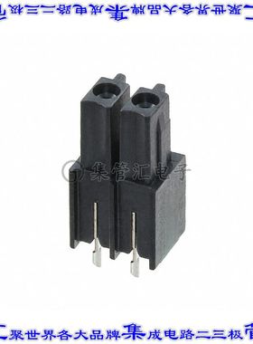 1830715 端子块连接器2POS插头公引脚3.5mm黑色垂直通孔
