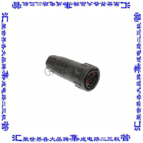 AHDP06-24-91S-BS1-K06X 圆形连接器9POS插头母插口压接镍自由悬