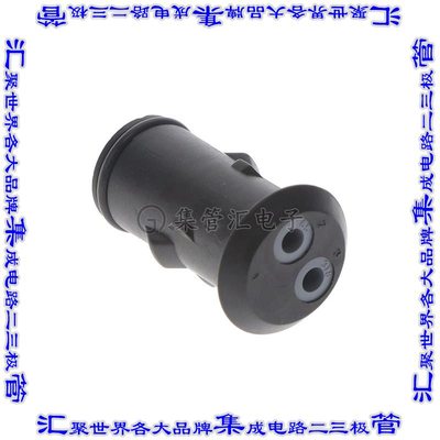 826884-2 圆形连接器2POS插座外壳用于母插口黑色自由悬挂