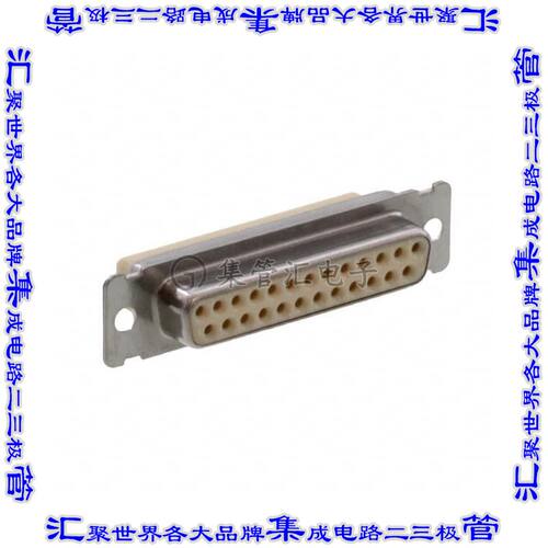 DBMA25SF225 连接器25POS插头公引脚2排D-Sub面板安装