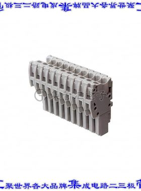 1SNK805724R0000 端子块连接器10POS插头母插口灰色自由悬挂