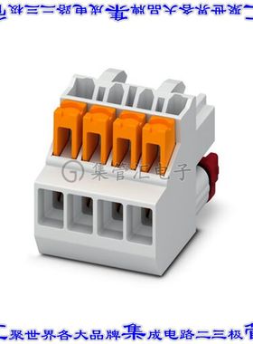 1102107 端子块连接器4POS插头母插口3.5mm灰色自由悬挂