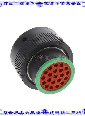 HDP26-18-21PN 圆形连接器21POS插头外壳用于公插针黑色自由悬挂