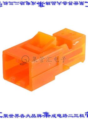 3-641435-2 矩形连接器2POS插头3.96mm公引脚橙色IDC锡自由悬挂直