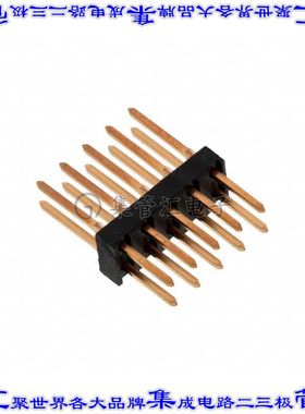 87346-5 针座连接器10POS接头2排2.54mm公形插针通孔直针镀金