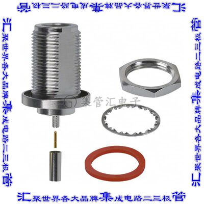 172165 同轴连接器N型插孔母形插口压接50欧姆面板安装