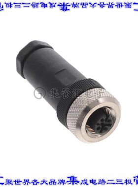 CNF12-S5SP0-BP9 圆形连接器5POS插头母插口螺钉镀金自由悬挂