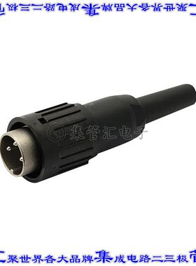 T3274501U 圆形连接器3POS插头公引脚焊杯银自由悬挂