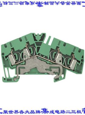 1807090000 端子块连接器4POS接地地面6.1mm绿色黄色10-26AWG