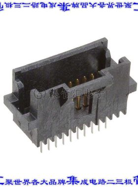 5-104666-1 针座连接器20POS接头2排1.27mm公形插针通孔直针镀金