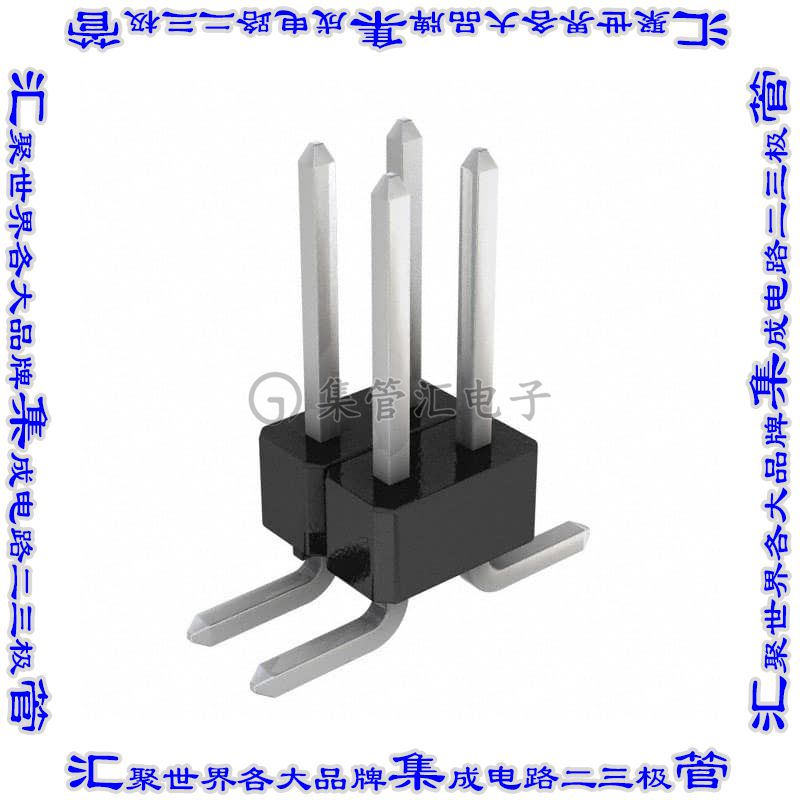 GEC02DFBN-M30 针座连接器4POS分离式2排2.54mm公形插针表贴SMD锡