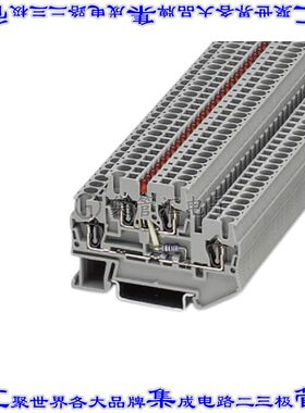 3031607 端子块连接器4POS馈通式5.2mm灰色12-28AWG